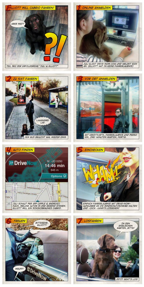 drivenow juli collage