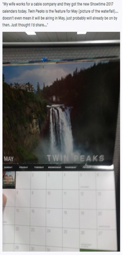 Twin Peaks the line of best fit