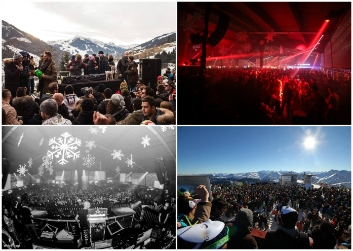 collage Rave on snow