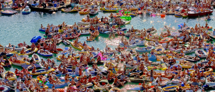 the lake traffic jam von Claus Rebler flickr