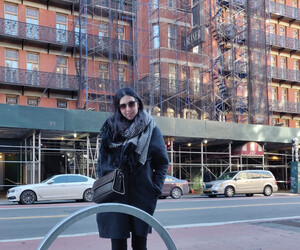 Chelsea Hotel: Moderatorin Sandra Gern in New York